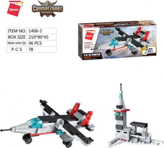 Qman Aircraft Carrier 1406-2 F/A–18 vadászgép 2 az 1-ben
