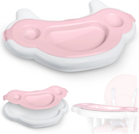 Rózsaszín tálca a Ricokids Sinco etetőszékhez