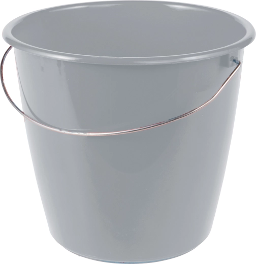 5 l-es vödör fém füllel, szürke