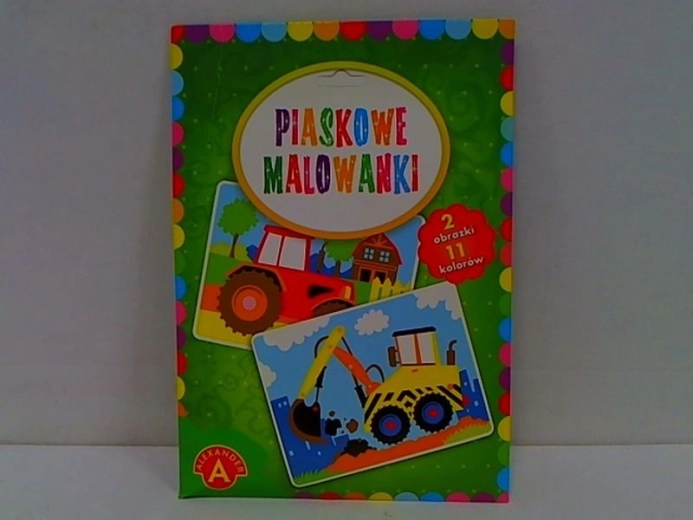 Homokfestés – markológép és traktor