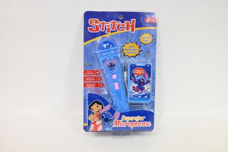 Stitch mikrofon fény- és hangeffektekkel