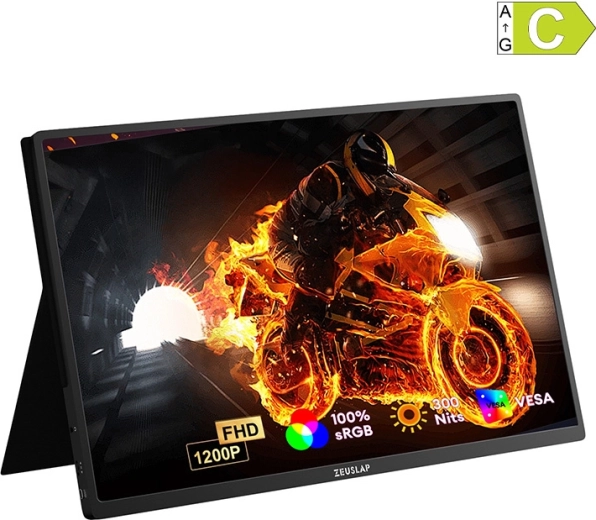 ZEUSLAP P16 Plus 16" WUXGA 180 Hz hordozható monitor