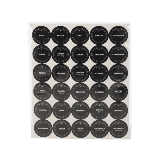 120+9 vízálló fűszercímke készlet