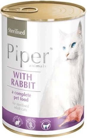 Piper Cat sterilizált konzerv nyúllal 400 g