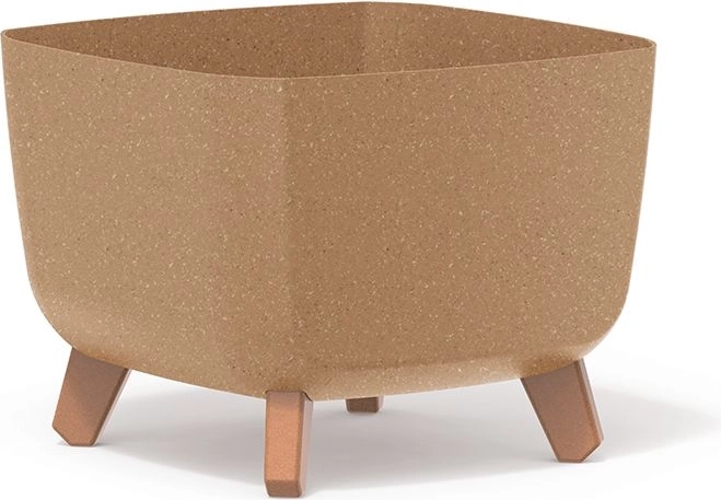Gracia Square Eco Wood virágtartó 29 × 29 × 22 cm, natúr