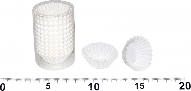 Cukrászati kosárkák fehérek