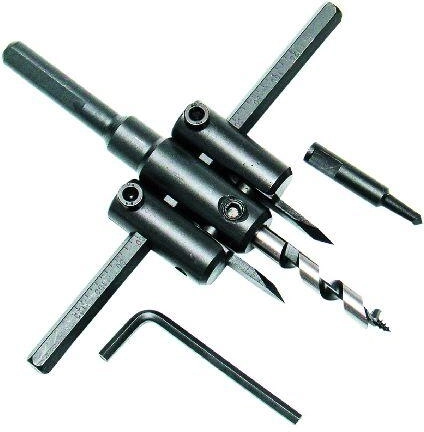 Állítható körkivágó 30–120 mm fához, PVC-hez és gipszkartonhoz