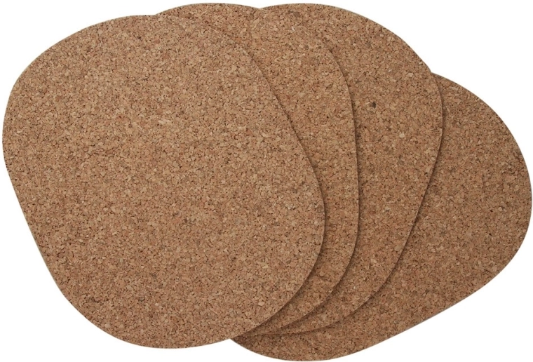 4 db ovális parafa tányéralátét szett 40 × 29 cm