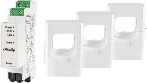 Kétfázisú Shelly Pro villanyóra