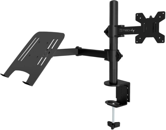 Techly monitor és laptop tartó asztali bilincs