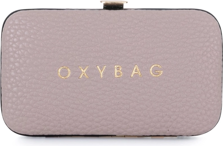 Utazó manikűr bőr tokban Mocca