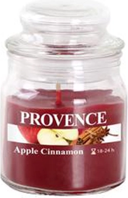 PROVENCE illatgyertya üvegben alma és fahéj 24 óra