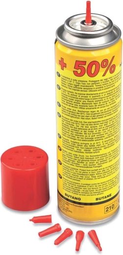 Butángáz öngyújtóhoz 300 ml, 6 töltőfúvókával