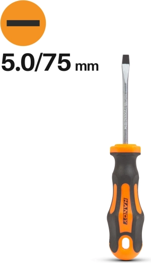 Lapos csavarhúzó 5,0 × 75 mm