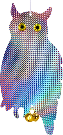 Holografikus fényvisszaverő madárriasztó bagoly (felakasztható, nagy) - 1 db