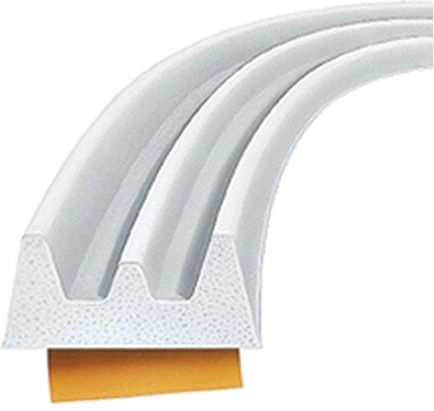 Ablak- és ajtószigetelés E profil 9 × 4 mm, fehér, 100 m