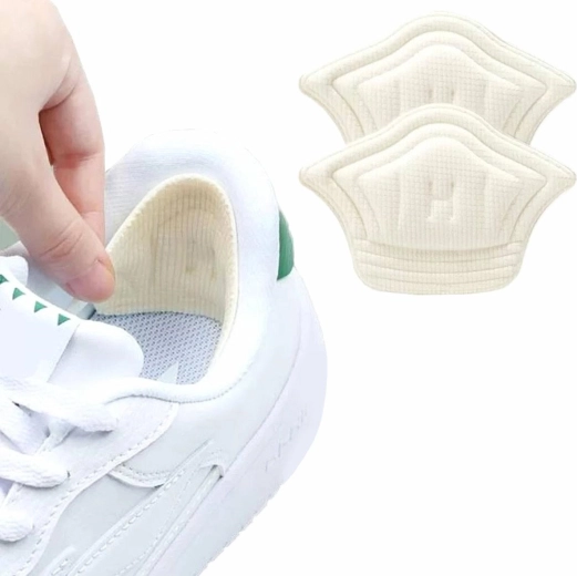 Kényelmes fehér habsarokemelők 5 mm