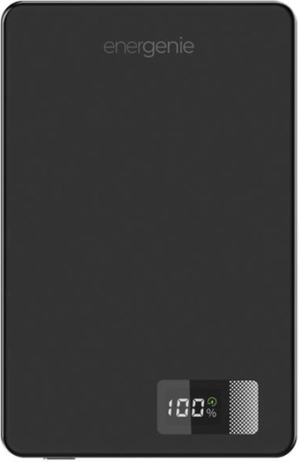 Mágneses vezeték nélküli powerbank 10 000 mAh LCD kijelzővel, USB‑C PD 20 W, 15 W, fekete
