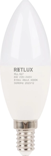 Retlux LED gyertyaizzó E14 6 W 4000 K