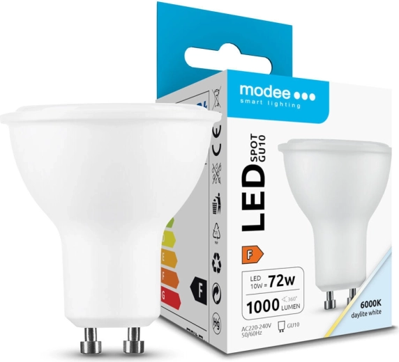 Modee LED spotlámpa GU10 10 W 1000 lm hideg fehér 6000K