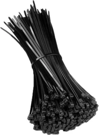 Fekete nejlon kábelkötegelő 2,5x120 mm, 100 db