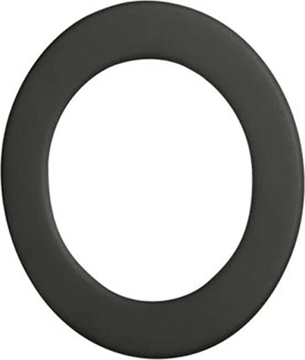 Füstcső rozettája 180 mm fekete, 1,0 mm vastagság