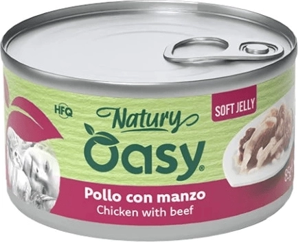 Oasy Natury Soft Jelly csirke marhával 150 g
