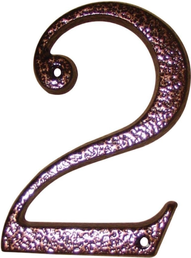 Házzám 2 barna, cink, 117 mm