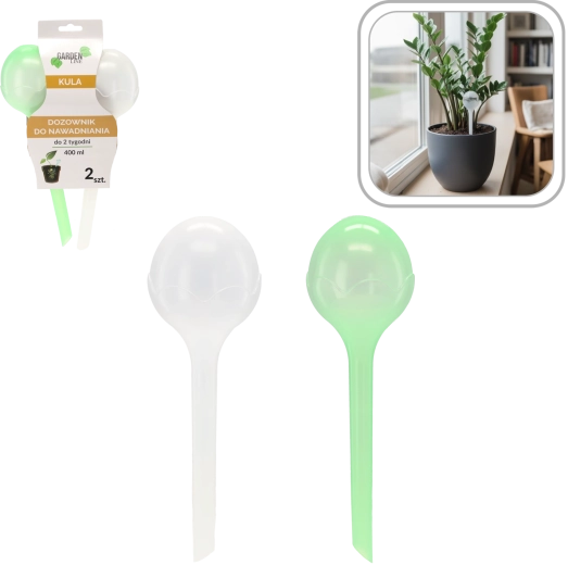 Öntözőgömb-készlet szobanövényekhez, 2 db