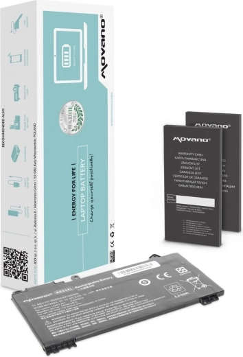 Movano RE03XL akkumulátor HP ProBook 430/440/450 G6 és G7 notebookokhoz 3500 mAh 40 Wh
