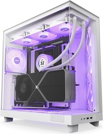 NZXT H6 Flow RGB számítógépház, fehér