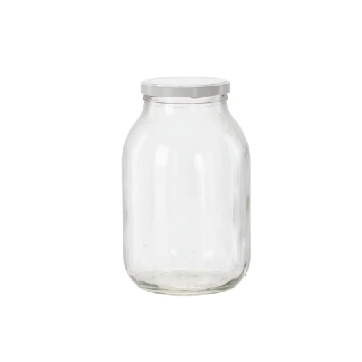 3 l-es üveg 100 mm-es tetővel Chomik, 2 db-os készlet