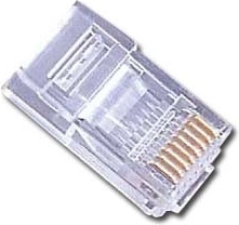 RJ45 8P8C hálózati csatlakozók UTP-kábelhez – 100 db