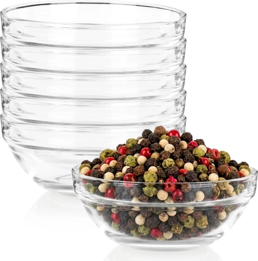 Vilde üveg tálkák 215 ml (10,5 cm), 6 db