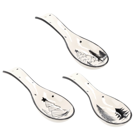 Kerámia kanáltartó karácsonyfa alakban