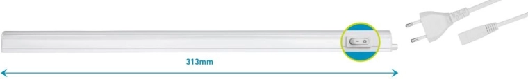 Retlux T5 LED lámpatest 4 W, 30 cm