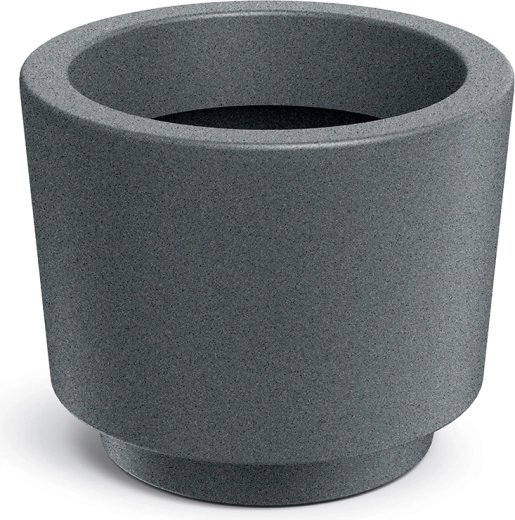 Splito Round virágcserép, 30 cm, gránitszürke