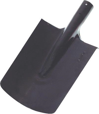 Négyszögletű ásó nyél nélkül, fekete