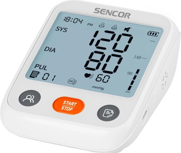 Sencor digitális felkaros vérnyomásmérő SBP 1150WH