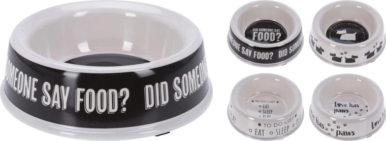 Csúszásgátló melamin állatetető tál 25 cm