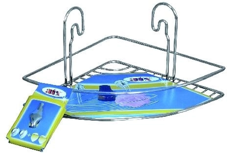 STICK sarokpolc, 1 szint, króm, 20 × 20 × 13 cm