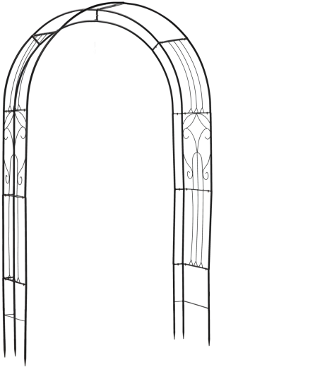 Fém kerti pergola 145 × 38 × 240 cm