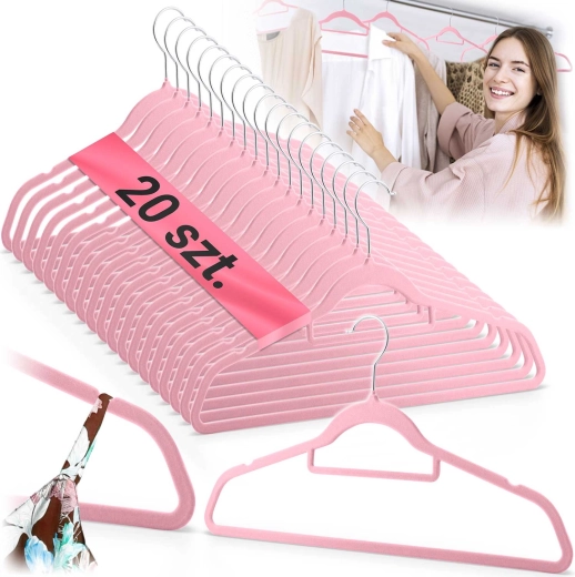 Massido 20 darabos velúr ruhafogas készlet