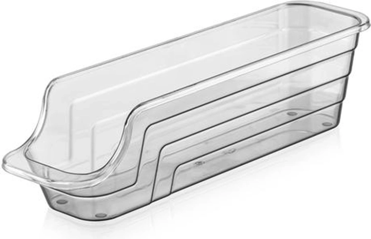 Műanyag mini rendszerező, átlátszó antracit