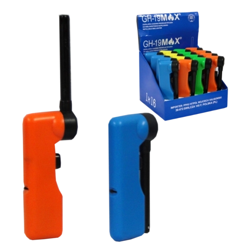 Összecsukható, újratölthető piezó gyújtó forgatható fejjel, 11–19 cm