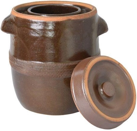 20 l-es kerámia savanyító hordó fedővel