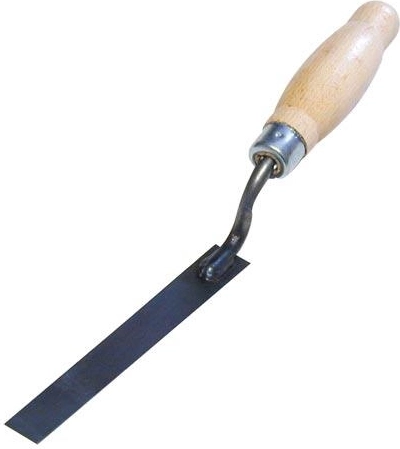 Acél modellező kanál 140 × 20 mm lakkozott fa nyéllel