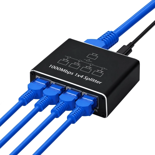 RENEW FORCE gigabites Ethernet kapcsoló RJ45 1×4 USB‑C