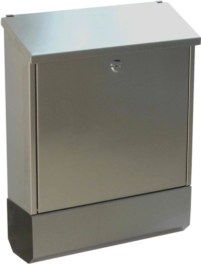 Rozsdamentes acél postaláda újságtartó hengerrésszel