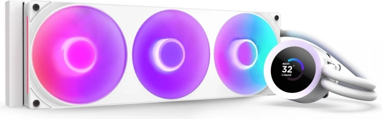 NZXT Kraken Plus 360 RGB LCD fehér AIO vízhűtés processzorhoz